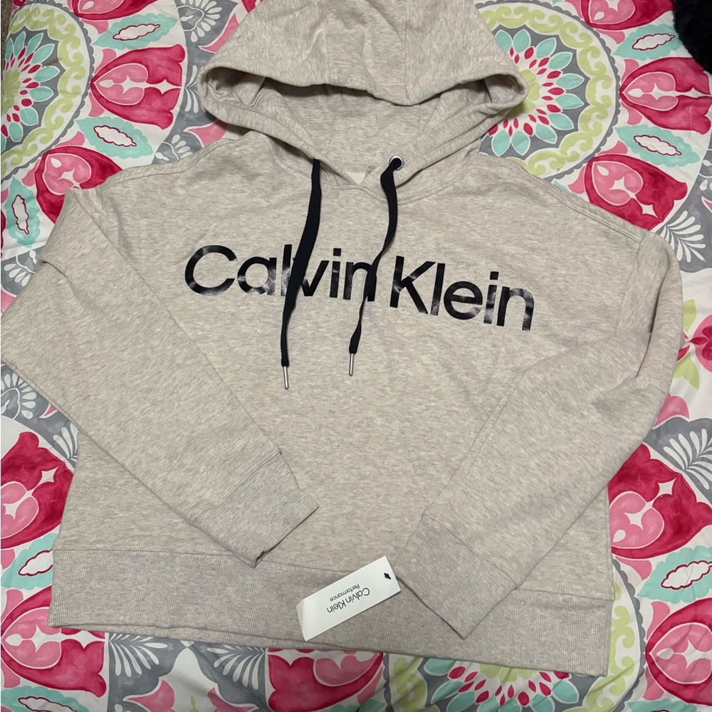 Calvin Klein Performance Cream Hoodie